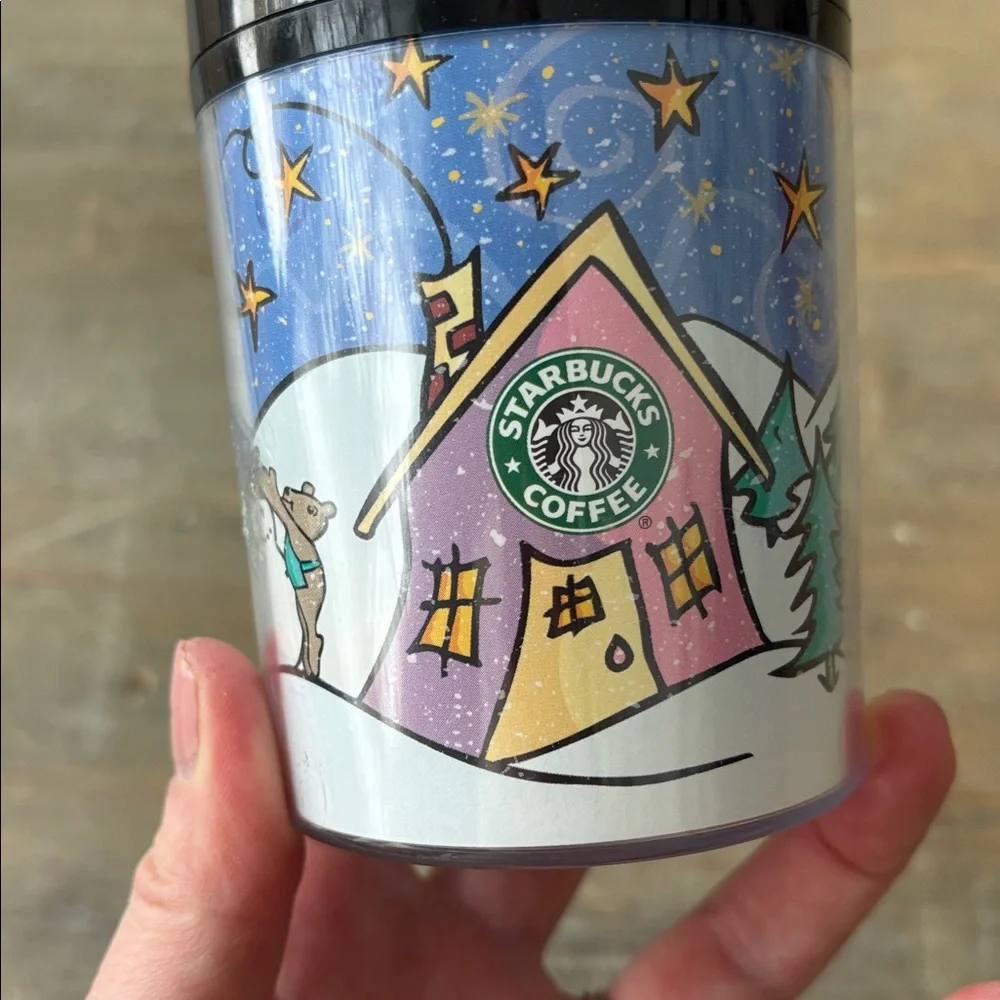 Vintage 1997 Starbucks “Bearista” travel coffee cup